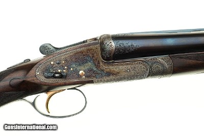 A Rare Westley Richards Sidelock Ejector Shotgun with hand detachable locks, comes with two extra barrels.