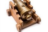 VINTAGE BRASS YACHTING CANNON - 3 of 4