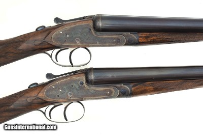 JAMES PURDEY & SONS BEST QUALITY 12 GAUGE PAIR SIDE BY SIDE SHOTGUNS