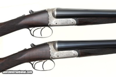 WESTLEY RICHARDS BOXLOCK EJECTOR 12 GAUGE PAIR SIDE-BY-SIDE SHOTGUNS