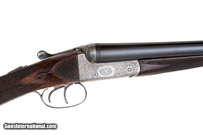 W R PAPE BOXLOCK 12 GAUGE SIDE-BY-SIDE SHOTGUN - 30" BARRELS