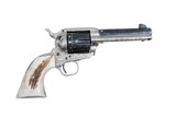 COLT SINGLE ACTION ARMY REVOLVER .45 WITH STAG HORN GRIPS - 1 of 2