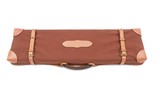 NEW - JAMES PURDEY & SONS SINGLE LEATHER CASE WITH CANVAS COVER - 20 GAUGE - 3 of 4