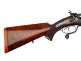 ALEXANDER HENRY HAMMER UNDERLEVER 10-GAUGE DOUBLE RIFLE - 28" BROWNED DAMASCUS STEEL BARRELS - 6 of 20