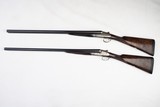 BOSS & CO 12 GAUGE PAIR ROUND BODY SIDELOCK SHOTGUNS With EXTRA BARREL SETS - 28" BARRELS - 20 of 20