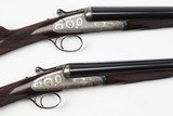 BOSS & CO 12 GAUGE PAIR ROUND BODY SIDELOCK SHOTGUNS With EXTRA BARREL SETS - 28" BARRELS - 1 of 20