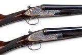 BOSS BEST QUALITY SIDELOCK EJECTOR 12 GAUGE PAIR SIDE BY SIDE SHOTGUNS - 28" BARRELS