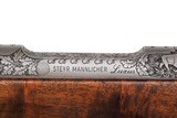 STEYR MANNLICHER MODEL M LUXUS ENGRAVED BOLT ACTION RIFLE 7MM REM MAG - 25-1/2