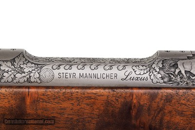 STEYR MANNLICHER LUXUS S ENGRAVED BOLT ACTION RIFLE 7MM REM MAG - 25-1/2