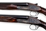 JAMES PURDEY & SONS ROUND BODY EXTRA FINISH 20 GAUGE PAIR SIDE BY SIDE SHOTGUNS - 26