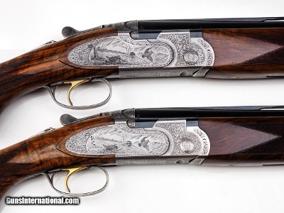 BERETTA S687 EELL DIAMOND PIGEON 12 GAUGE PAIR OVER-UNDER SHOTGUNS - 30