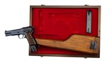CASED PAIR BROWNING HIGH-POWER CAPITAN WITH WOODEN SHOULDER STOCKS- 9MM LUGER - 8 of 10
