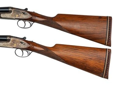 ARRIETA MODEL 570 SIDELOCK 20 GAUGE PAIR SIDE BY SIDE SHOTGUNS - 26