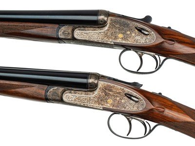 ARRIETA MODEL 570 SIDELOCK 20 GAUGE PAIR SIDE BY SIDE SHOTGUNS - 26