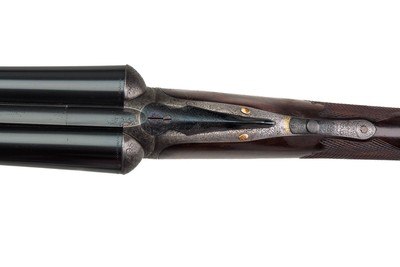 JOHN DICKSON & SON ROUND ACTION 12 GAUGE SIDE-BY-SIDE SHOTGUN - 28