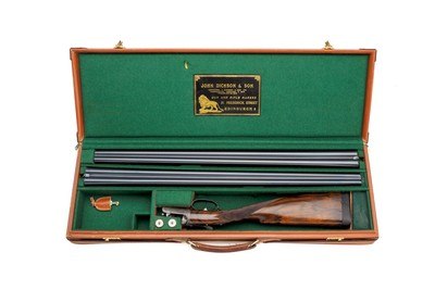 JOHN DICKSON & SON ROUND ACTION 20 GAUGE 2-BARREL SET SIDE-BY-SIDE SHOTGUN - 28" and "27" BARRELS - Image 14 of 20