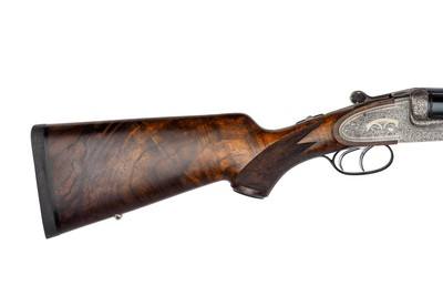 LIKE NEW - JOSEF HAMBRUSCH ROYAL SIDELOCK DOUBLE RIFLE .500 NE 3