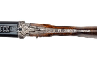 LIKE NEW - JOSEF HAMBRUSCH ROYAL SIDELOCK DOUBLE RIFLE .500 NE 3