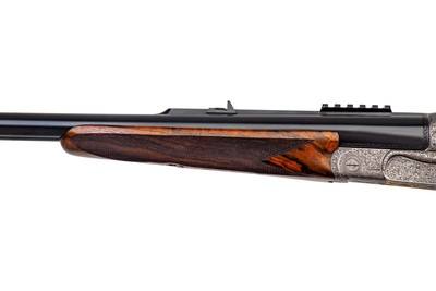 LIKE NEW - JOSEF HAMBRUSCH ROYAL SIDELOCK DOUBLE RIFLE .500 NE 3