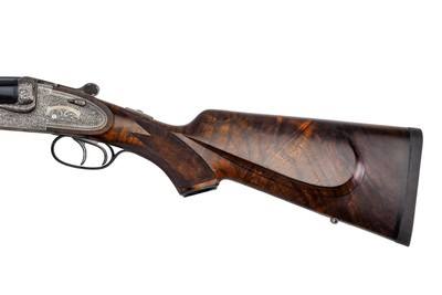 LIKE NEW - JOSEF HAMBRUSCH ROYAL SIDELOCK DOUBLE RIFLE .500 NE 3