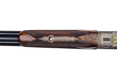 LIKE NEW - JOSEF HAMBRUSCH ROYAL SIDELOCK DOUBLE RIFLE .500 NE 3