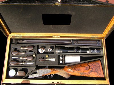 LIKE NEW AND UNFIRED - HOLLAND & HOLLAND ROYAL DELUXE DOUBLE RIFLE .375 H&H FLANGED MAGNUM - PHILIPPE GRIFNEE ENGRAVED - Image 18 of 19