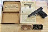 Savage Model 1907 32 ACP – Original Box/Manual w Vintage Cartridges - C&R180 - 1 of 15