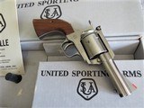 United Sporting Arms (USA) Stainless Seville, 44 Mag, 3 1/2-Barrel, Manual LNIB – 86 - 2 of 14
