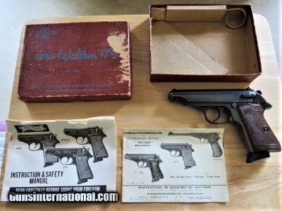 Walther PP 32 ACP Manhurin, - Box. Cleaning Rod and Manual - C&R, 60