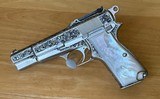 Chinese Contract Inglis tangent sight P35 Hi Power engraved by Ben Shostle - 3 of 14