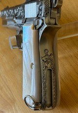 Chinese Contract Inglis tangent sight P35 Hi Power engraved by Ben Shostle - 2 of 14