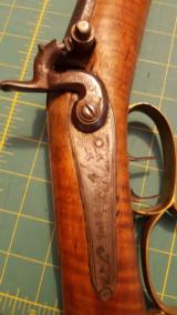 1800's Josh Golcher percussion rifle - 5 of 15