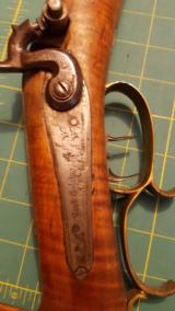1800's Josh Golcher percussion rifle - 4 of 15