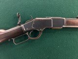 Winchester 1873 rimfire rifle, 22 short, octogon barrel, peep sight, - 2 of 11