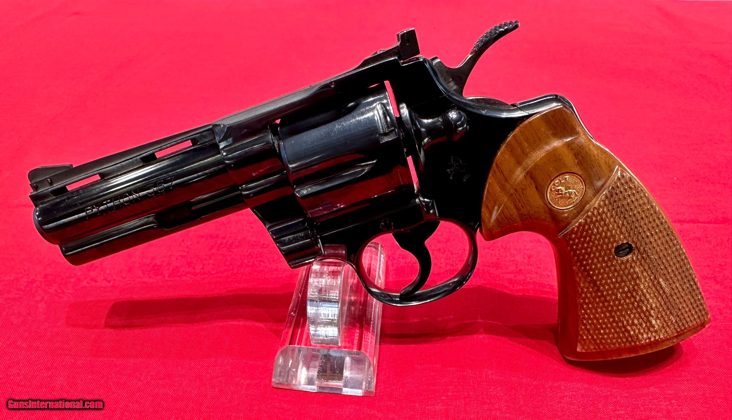 COLT PYTHON 4IN BLUED 357 MAG MFG IN 1983 for sale