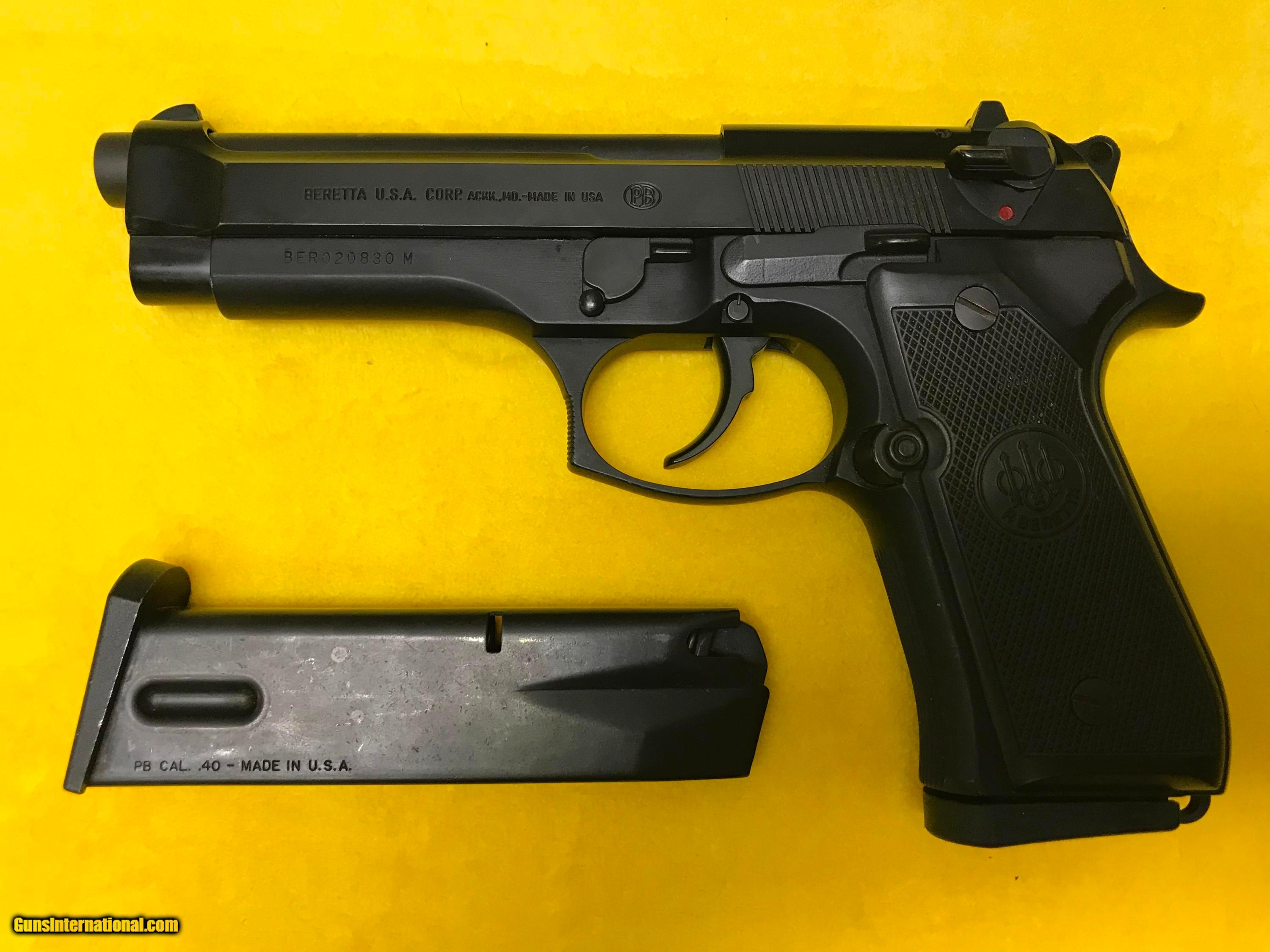 BERETTA MODEL 96, .40 CALIBER PISTOL