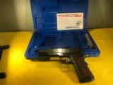 SPRINGFIELD ARMORY 1911 A1, 90 SERIES TARGET MODEL .45 PISTOL, BLACK SS, WILSON COMBAT MAGS - 1 of 5