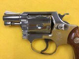 SMITH AND WESSON MODEL 36 NO DASH, CHIEFS SPECIAL, NICKEL, .38 SPECIAL REVOLVER - 1 of 12