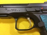 CZ 75 SHADOW 2 BLACK AND BLUE OPTICS READY 9mm PISTOL - 10 of 16