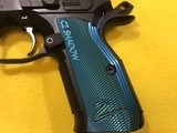CZ 75 SHADOW 2 BLACK AND BLUE OPTICS READY 9mm PISTOL - 7 of 16