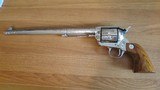 Colt Buntline Special 45 Nickel Factory Engraved,1980 Mfg. - 1 of 15