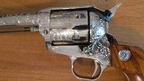 Colt Buntline Special 45 Nickel Factory Engraved,1980 Mfg. - 3 of 15
