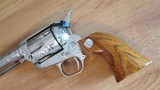 Colt Buntline Special 45 Nickel Factory Engraved,1980 Mfg. - 2 of 15