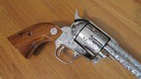 Colt Buntline Special 45 Nickel Factory Engraved,1980 Mfg. - 6 of 15