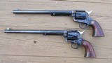 Colt SAA Buntline 3rd Gen Factory Engraved Consecutive Numbered Pair 1982 Mfg - 1 of 15