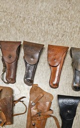 Vintage WW1 WW2 Holster + Mag Pouch Lot - 3 of 5