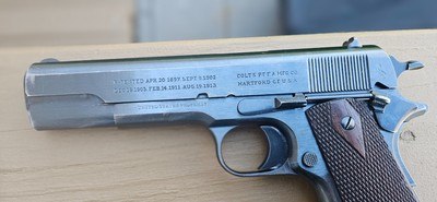 Colt 1911 WW1 Made 1917 Exceptional Condition - Image 6 of 13