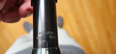 Weaver V22-A 3-6X Vintage Scope with Rings Mint - Image 2 of 2