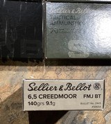 AR10 6.5 Creedmoor Ammunition, S&B, Softpoint, 140gr, Winchester, Savage, AR-10, 100rds. - 3 of 3