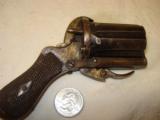 Belgium Antique Pinfire Pocket Pepperbox - 10 of 12